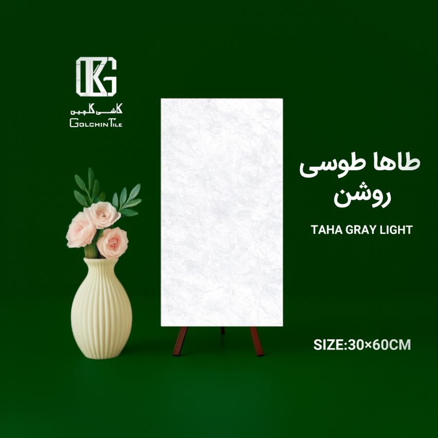 کاشی طاها طوسی روشن 60×30