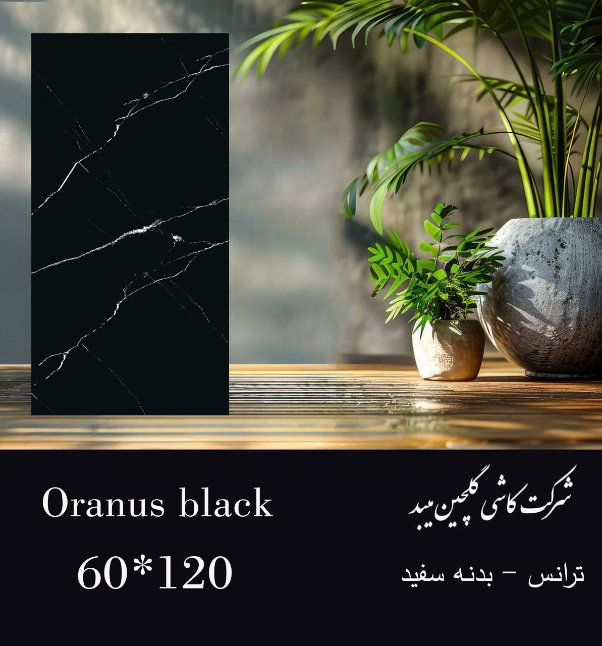 سرامیک خاک سفید 120×60